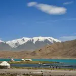 Karakul Lake during silk road