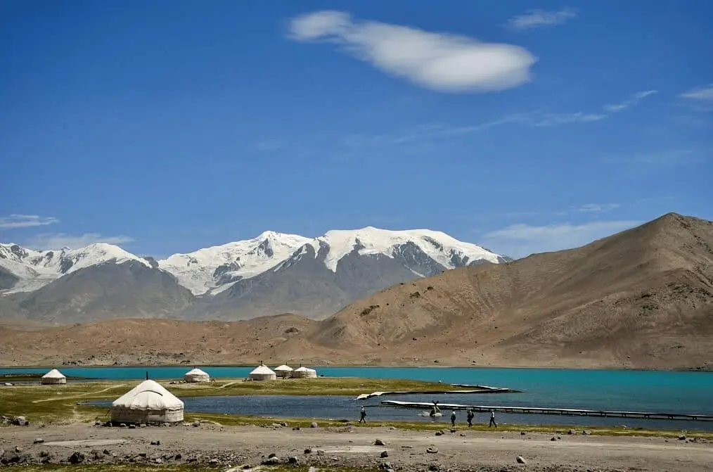Karakul Lake during silk road
