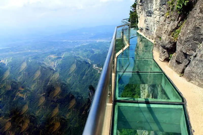 Mountain glass walkway, Tianmen Mountain