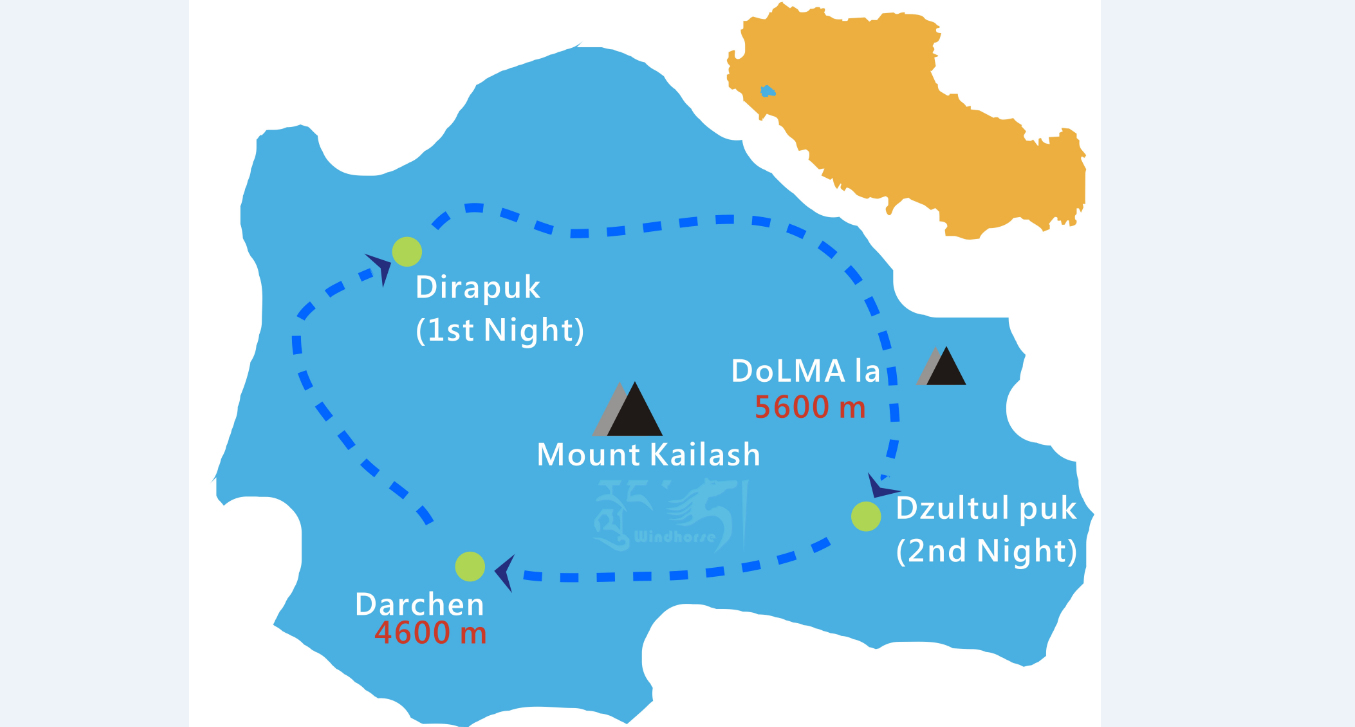kora map mt kailash