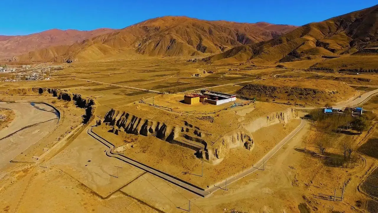 Over look the tombs of Tibetan kings