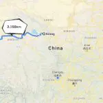 Qinghai Tibet railway distance