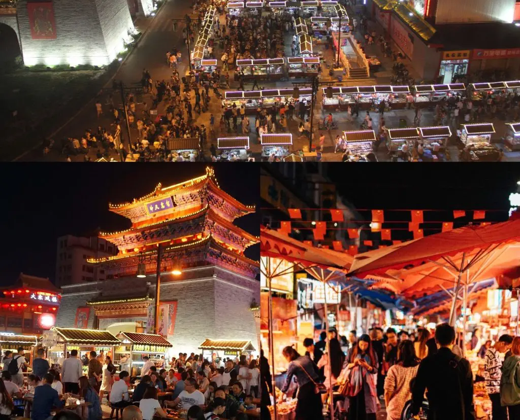 Night markets in China - Local Chinese food and street dining, affordable meals for travelers
