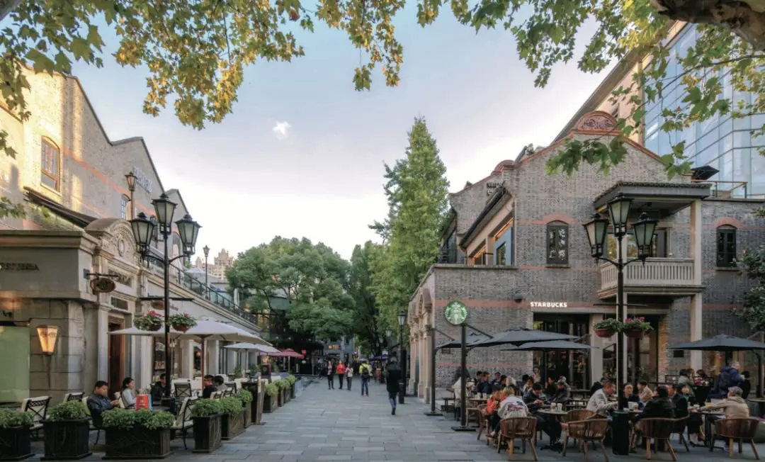 Cafes at the French Concession in Shanghai