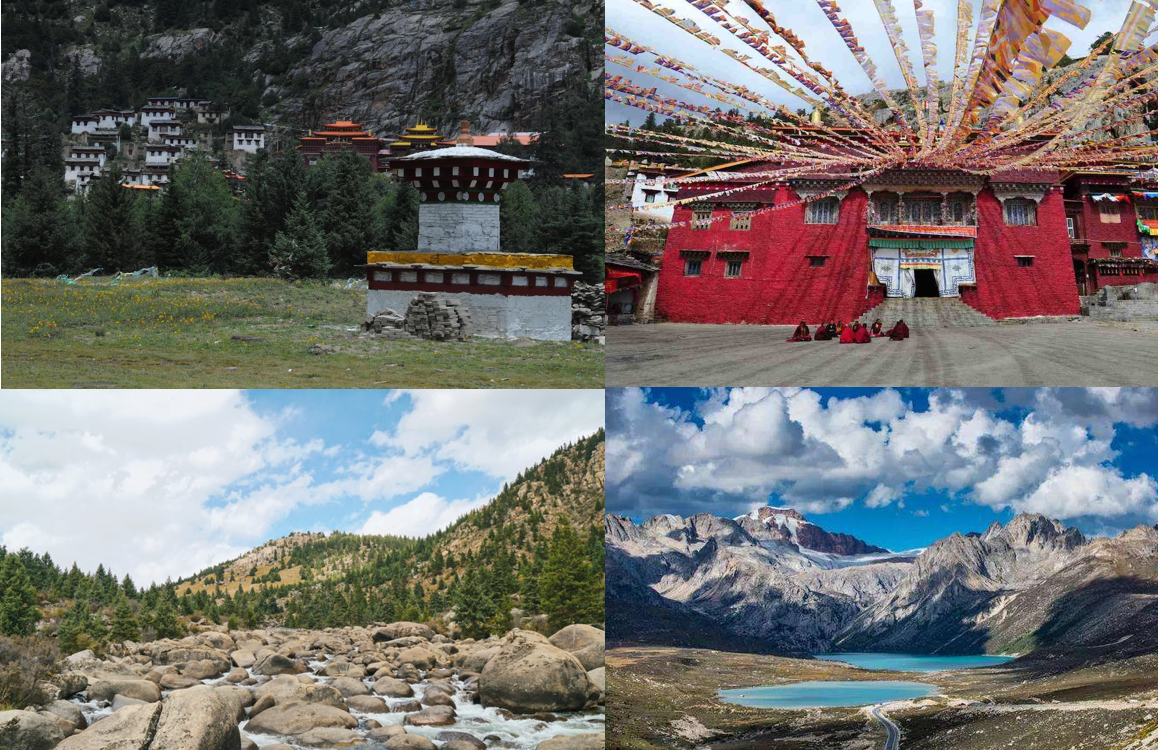 Daocheng Haizi mountain and Bangpu monastery