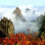 Huangshan mountain by Fall