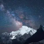 Stary night at Yading village