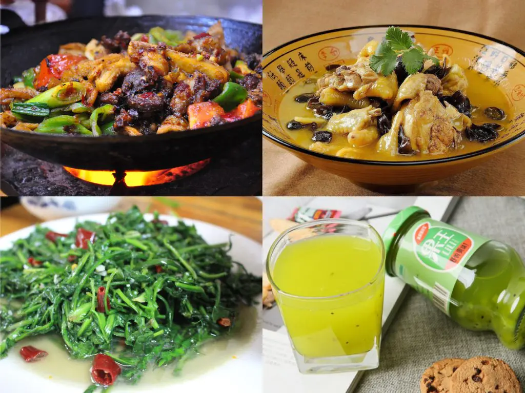 Zhangjiajie local cuisine featuring Tujia-style dishes and Hunan flavors