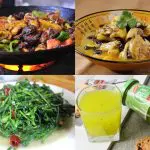 Zhangjiajie local cuisine featuring Tujia-style dishes and Hunan flavors