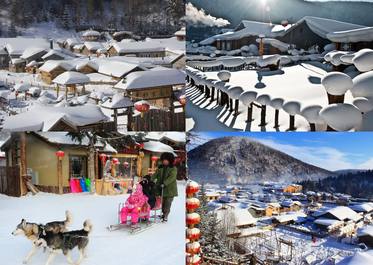 China snow town Xuexiang