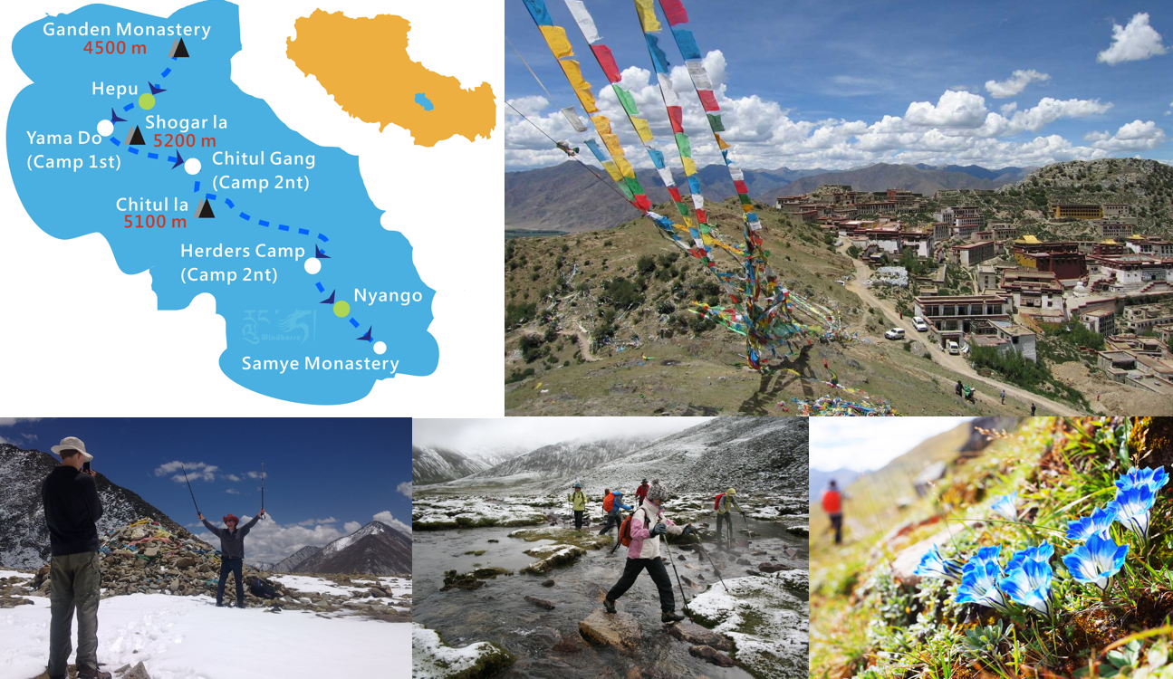 Ganden to Samye hiking