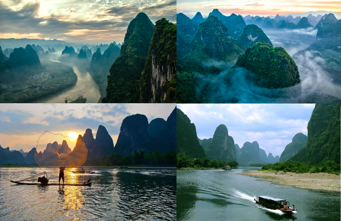 Guilin Karst Mountains and Li River