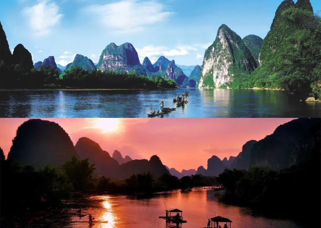 Cruise along the Li River in Guilin, one of China’s top natural attractions