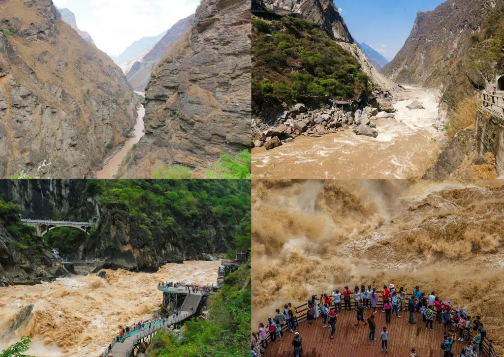 Tiger Leaping Gorge in Yunnan, one of China’s top natural attractions famous for its dramatic canyon landscape