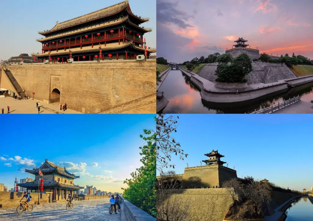 The Xi’an City Wall, one of the top attractions in China and the most well-preserved ancient city wall in the country