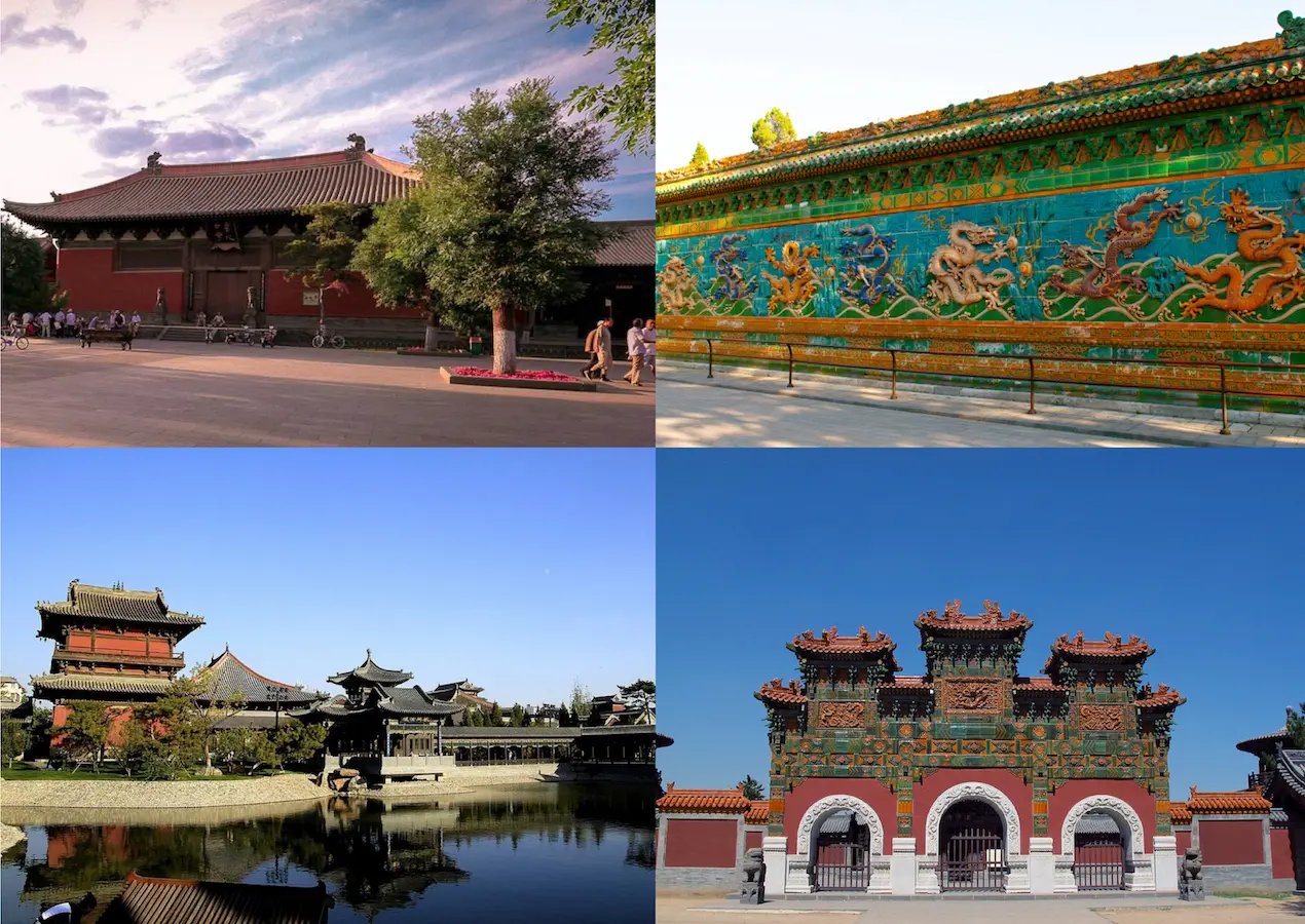 Datong Shanhua Temple, Nine Dragons Wall, Fahua Temple