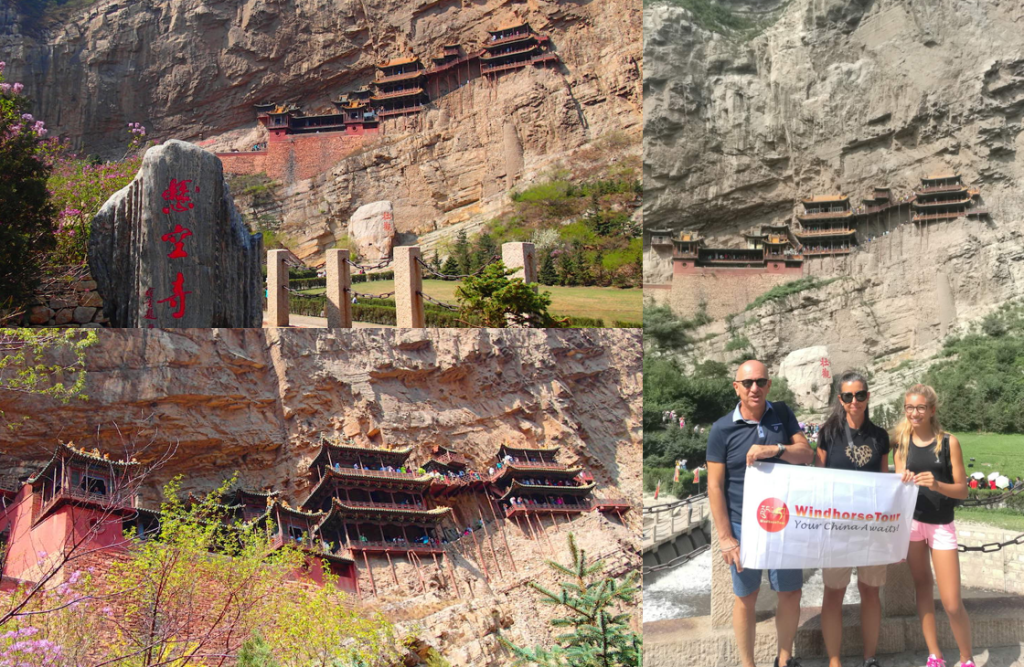 Hanging Temple in Datong, Shanxi, a UNESCO World Heritage–listed cliffside monastery built into Mount Hengshan