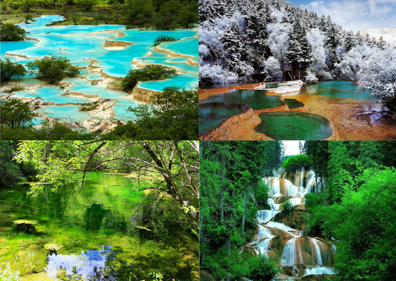 Huanglong and Mounigou parks