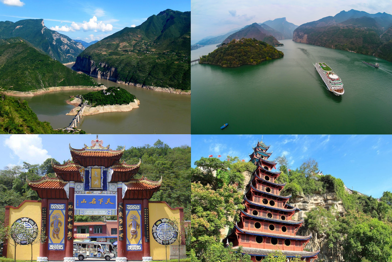 Baidi city, Fengdu ghost city, Shibaozhai pagoda