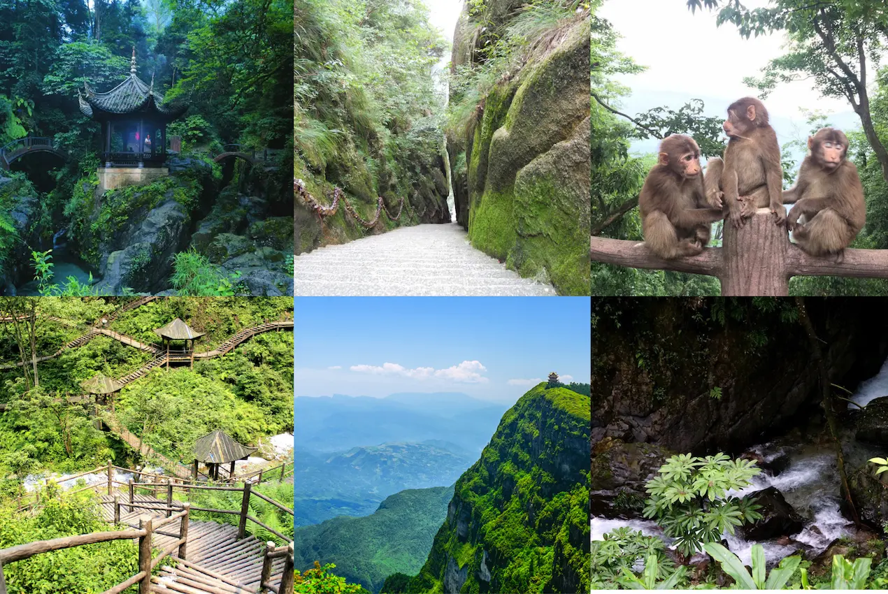 Natural scenery at Mount Emei
