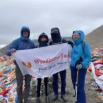 Windhorsetour travelers at Dolma La Pass of Mount Kailash Kora