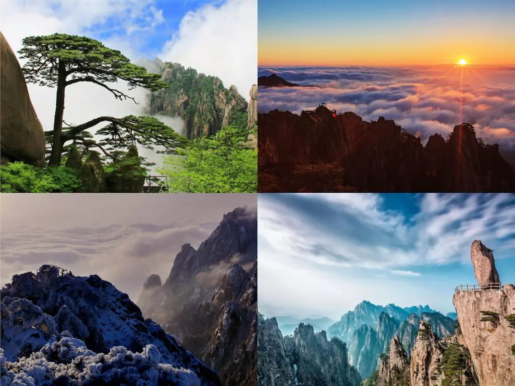 Mount Huangshan in Anhui, one of China’s top natural attractions known for its sea of clouds and granite peaks