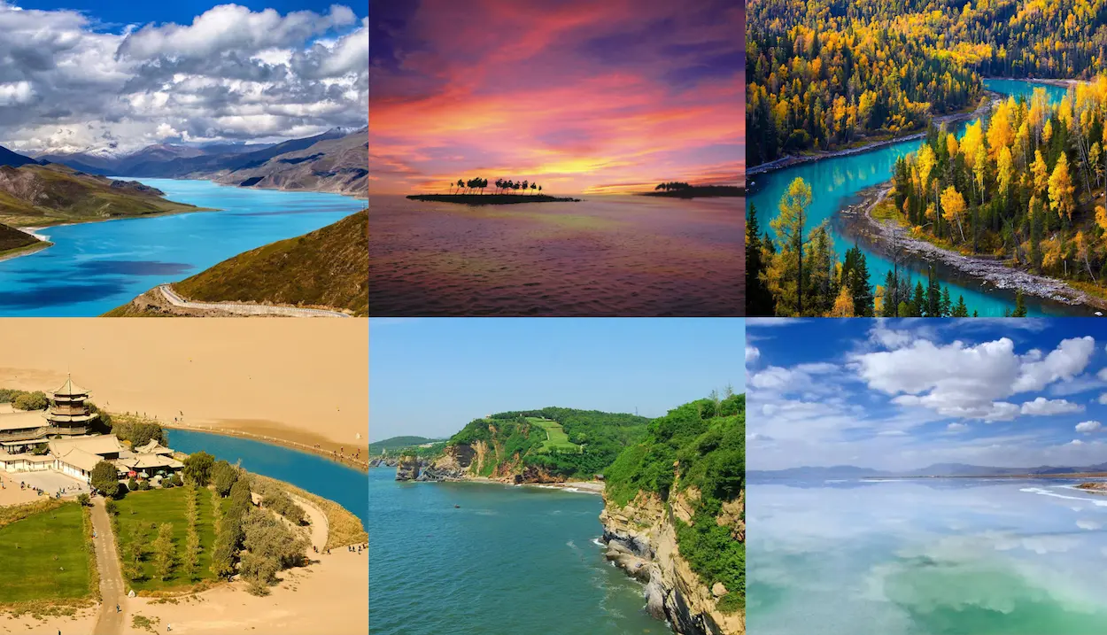 Large waters landscape in China