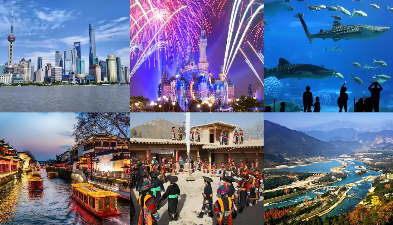 China travel region - modern leisure