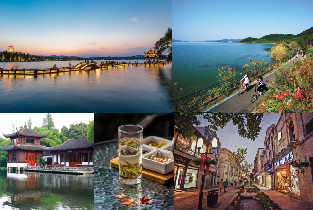 Cycling West lake, Tea drinking at West lake, Southern Song Imperial Street