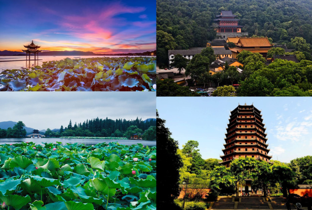 West Lake, Lingyin temple, Six Harmonies Pagoda