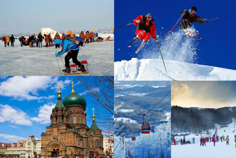 Harbin attractions: Stalin park, Yabuli ski resort, St. Sophia cathedral