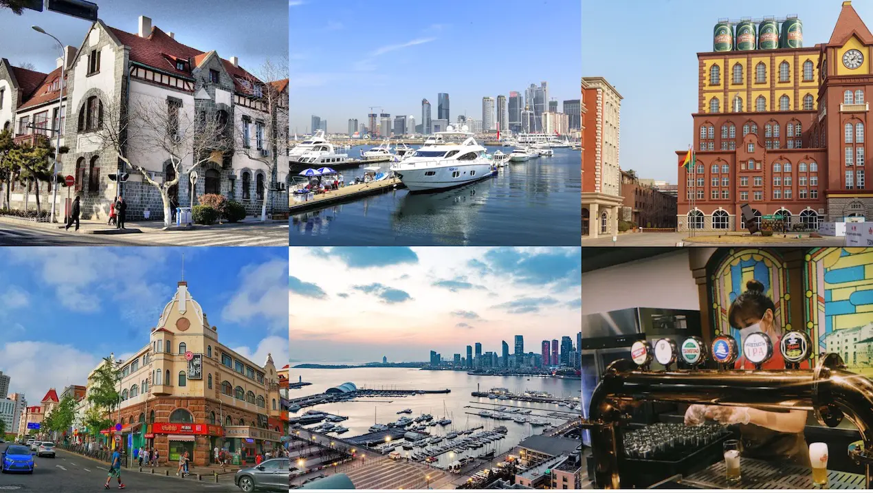 Qingdao old district, International Sailing Center, Qingdao Brewery Museum