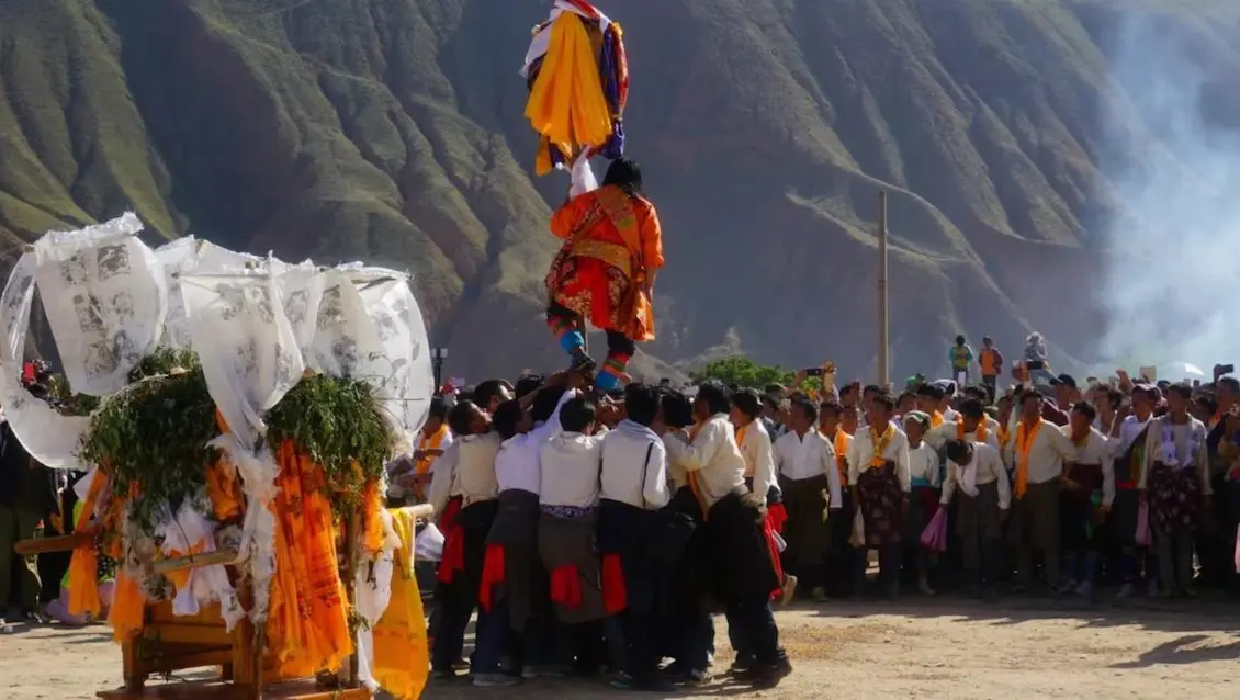 Shaman festival at Langjia village