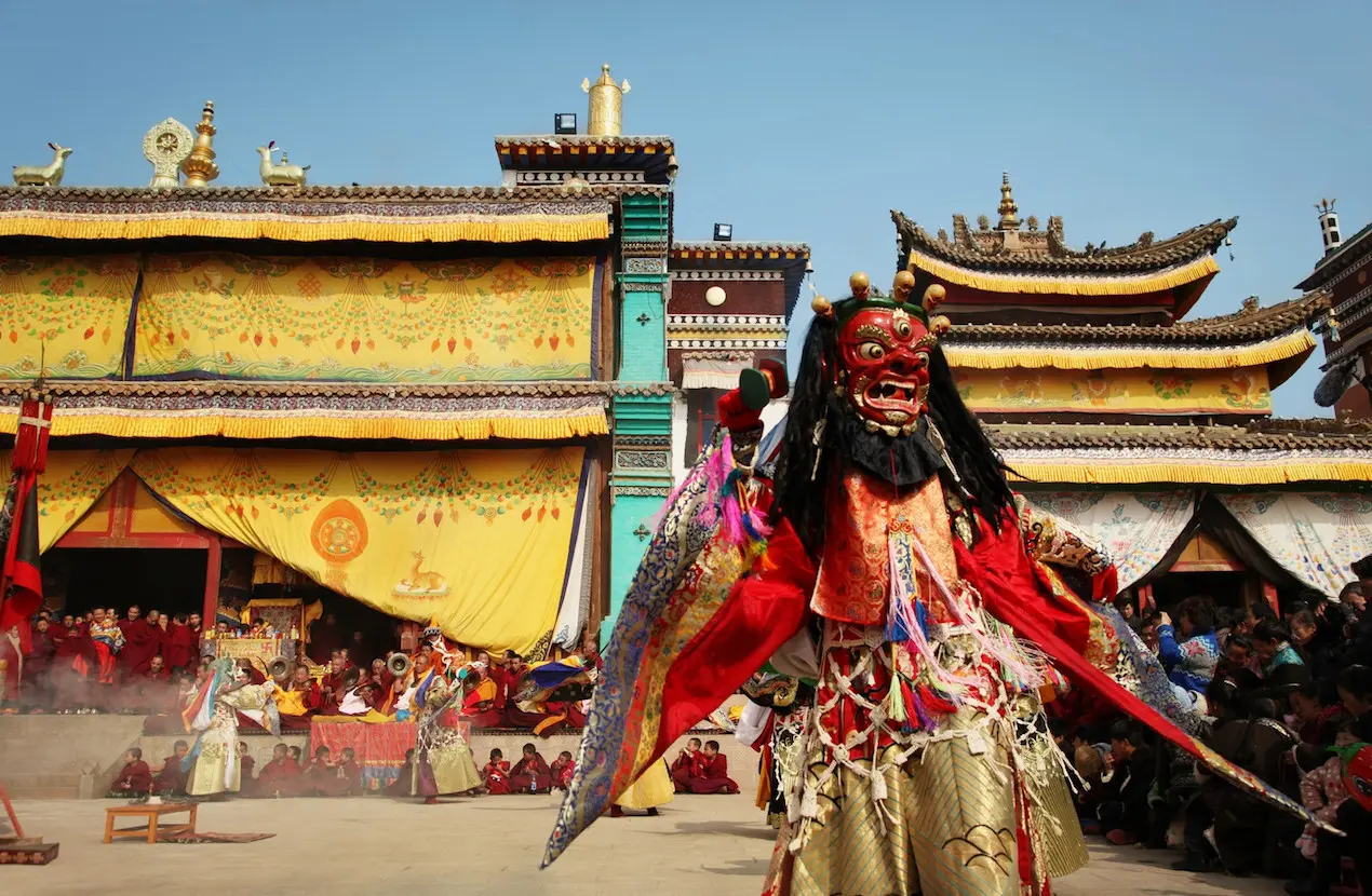 Cham dance at Lower Wutun village