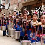 Girls at Lusheng festival