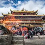 Fire ritual at Nangshuk monastery during Monlam festival