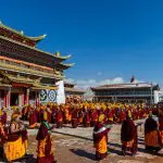 Nangshuk monastery Monlam festival prayer ceromony
