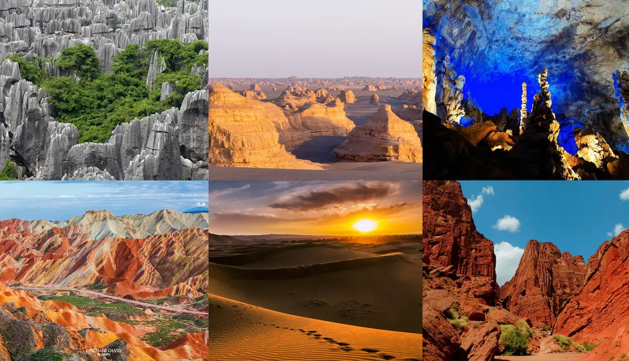 Non-mountainous Lithospheric landscape in China