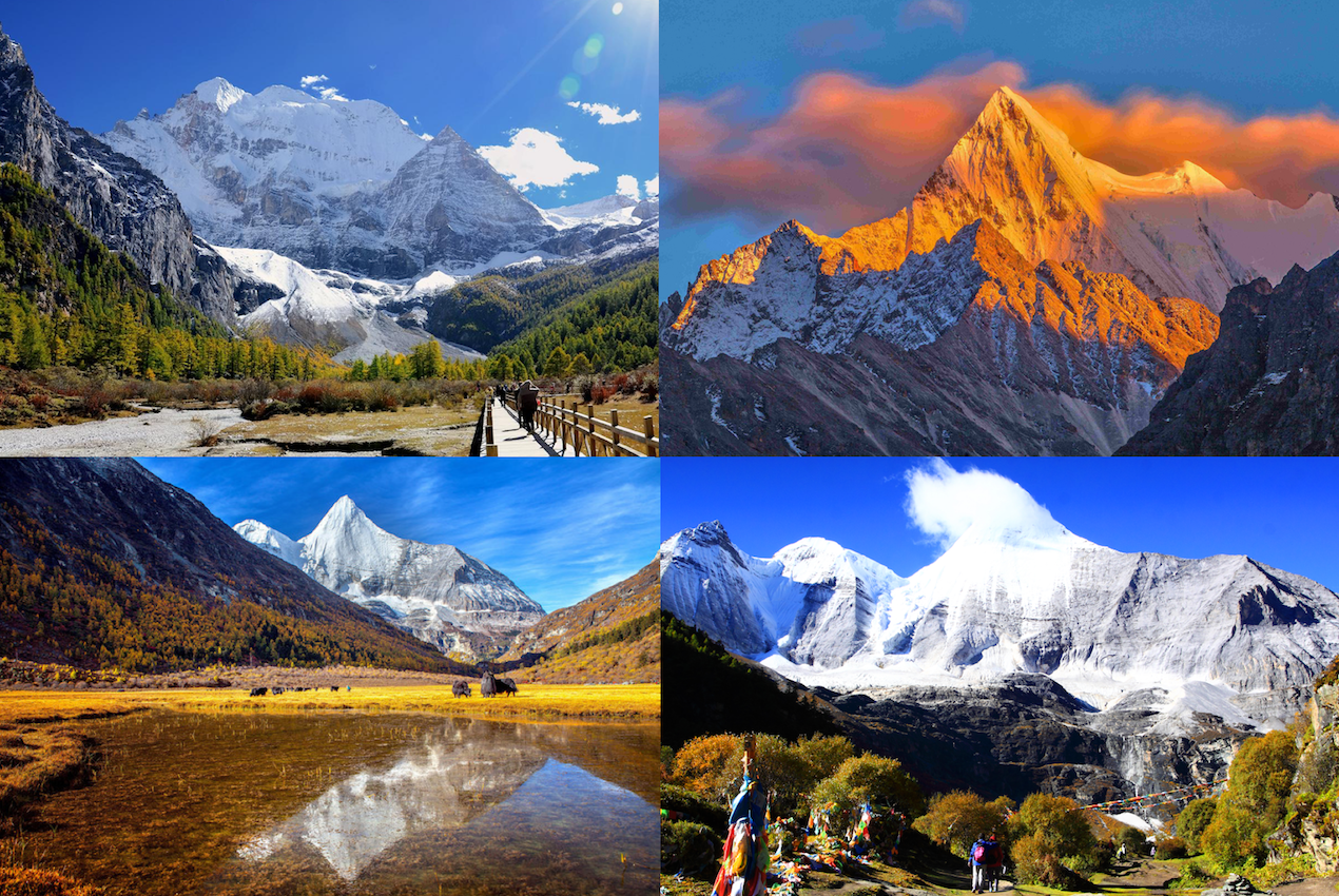 Yading three holy mountains