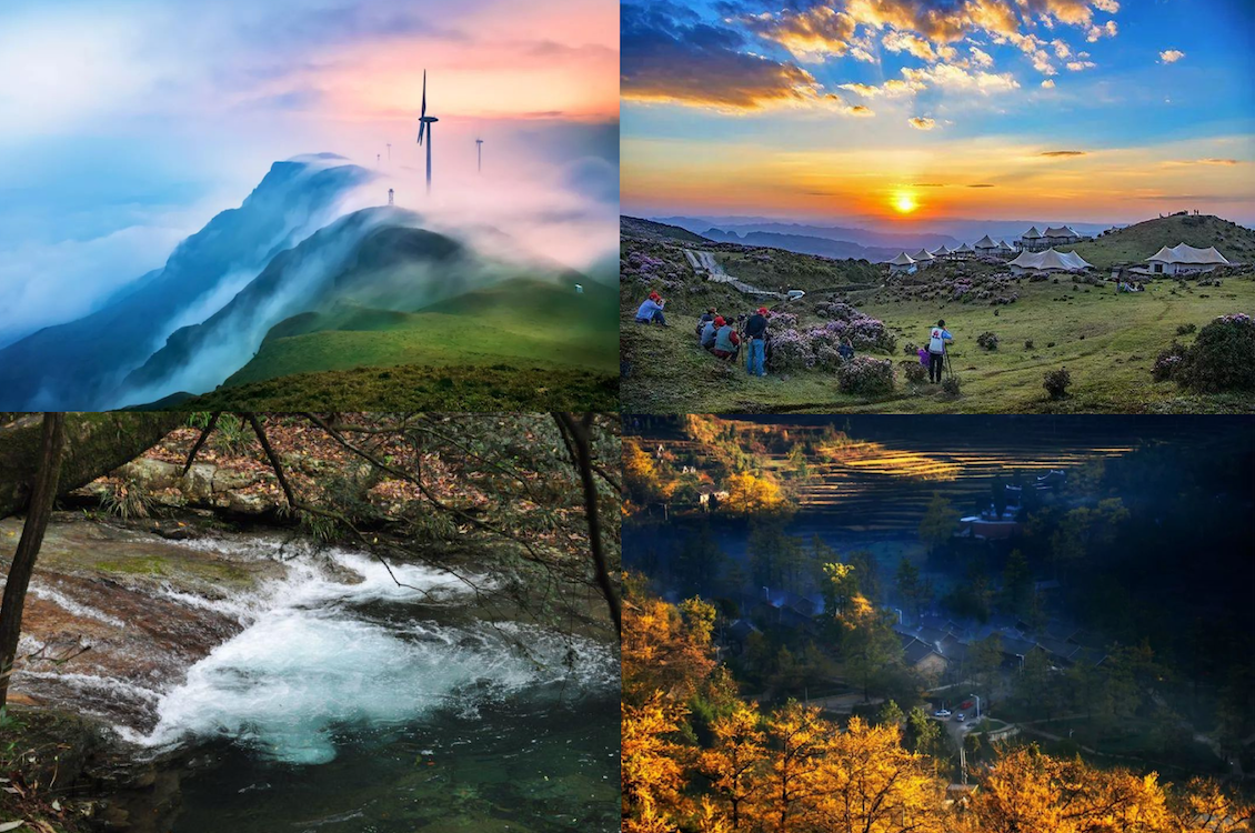 Wumeng grassland, Mt Doupeng, Tuole gonkgo village