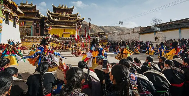 Cham dance at Wutun monastery