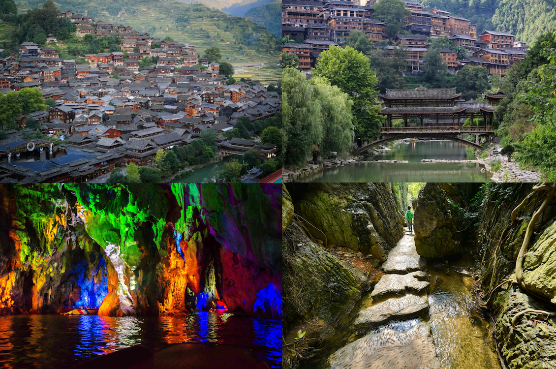 Xijiang village, Dragon palace, Tianxing bridge