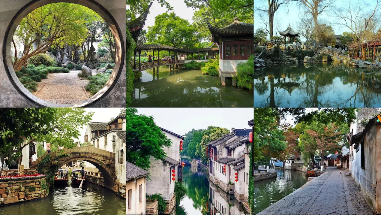 Explore gardens and water towns