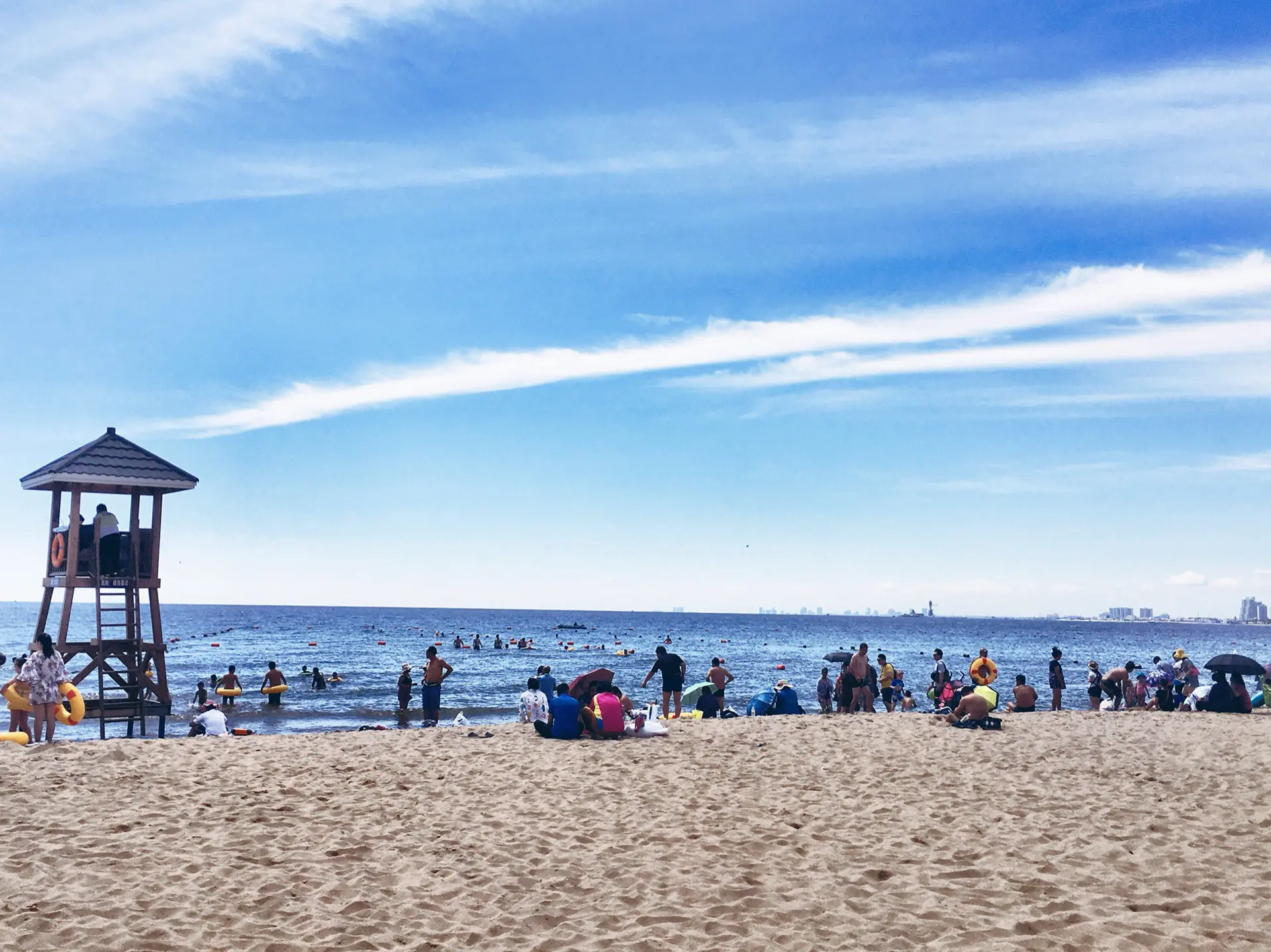 Hebei Beidaihe Summer beach in China