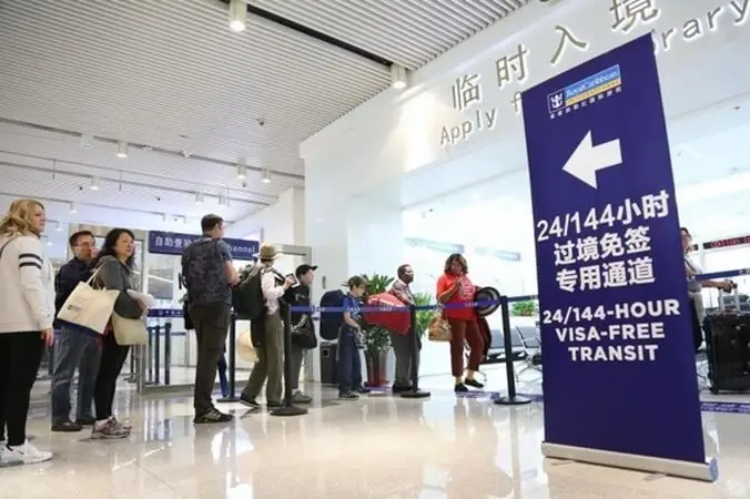 24-144 hours China visa-free transit window at airport for Temporary Entry Permit application