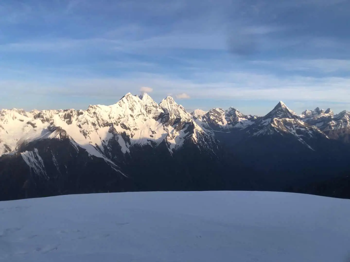 mount views at Mount siguniang dafeng summit