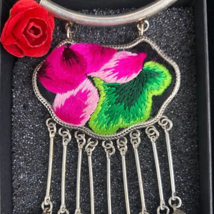 Embroidery and Silver Jewelry