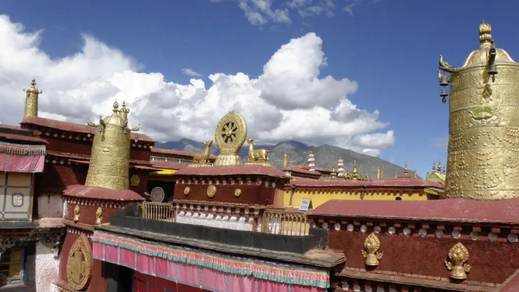 Jokhang Temple at Lhasa old town – sacred Lhasa Tibet attraction