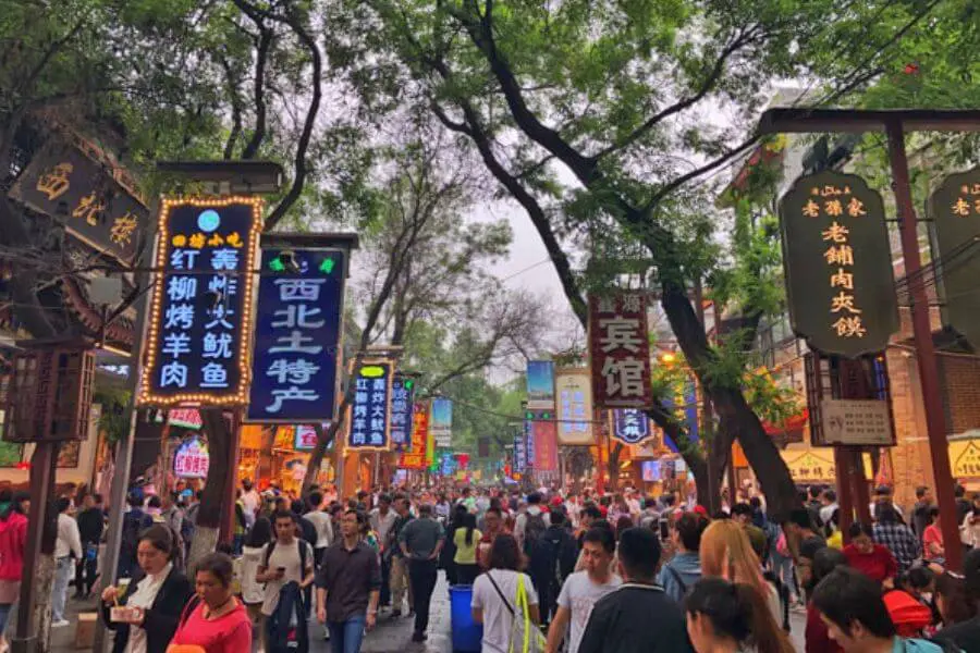 the muslim quarter in Xi'an