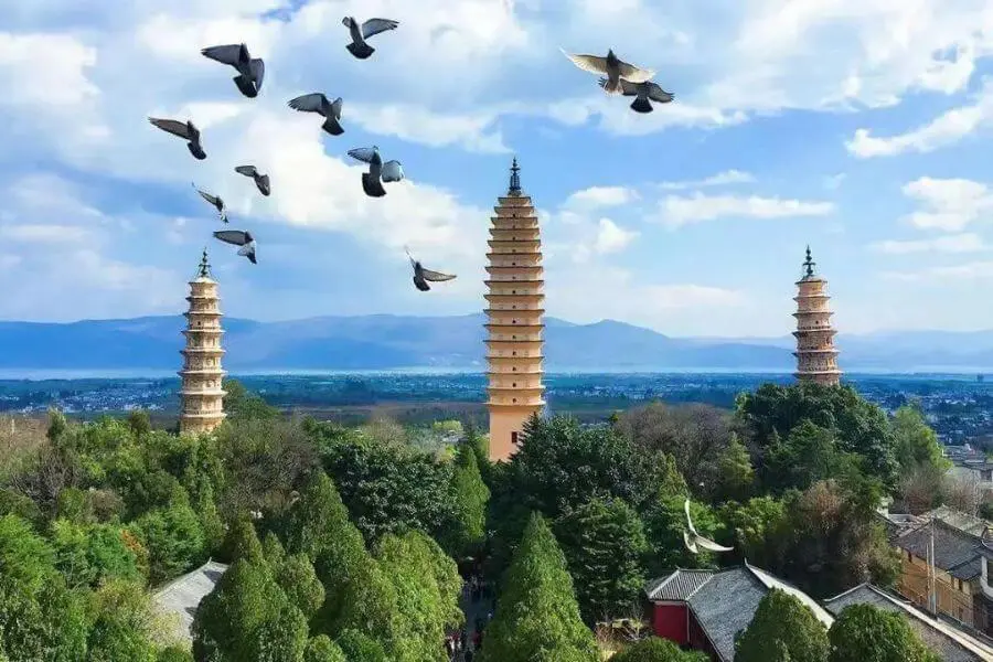 Three Pagoda in Dali